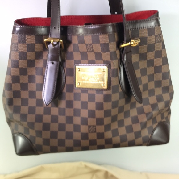 ✅💯 AUTHENTIC LOUIS VUITTON TOTE GM HAMSPTEAD - Picture 13 of 15